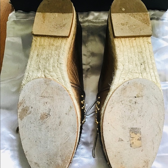 SOLD !Giuseppe Zanotti size 11 Leather Espadrilles - Picture 3 of 7